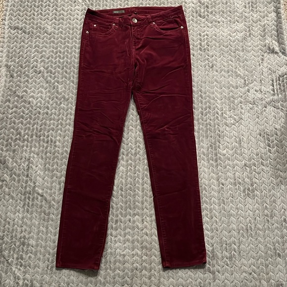 EUC Kut From the Kloth Diana Skinny Red Corduroy Pants - Picture 1 of 11